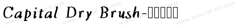 Capital Dry Brush字体转换